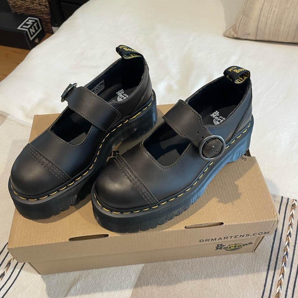 Dr. Martens Dark Brown Women’s Addina Platform Mary Jane